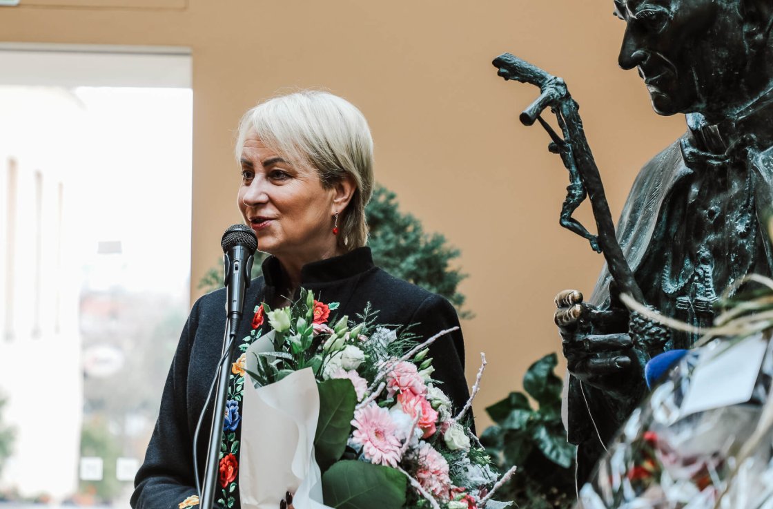 Wernisaż wystawy "Małe Wielkie Wadowice" i choinka w Domu Rodzinnym