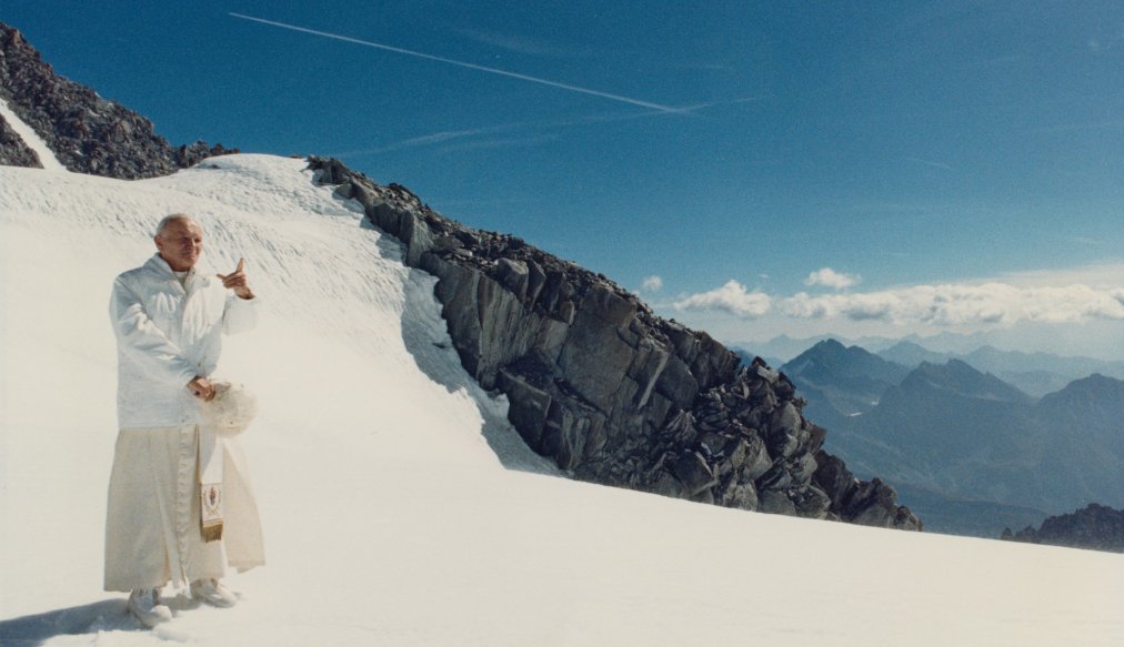 John Paul II in the Alps.