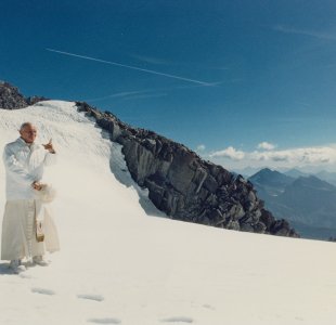 Jan Paweł II w Alpach.