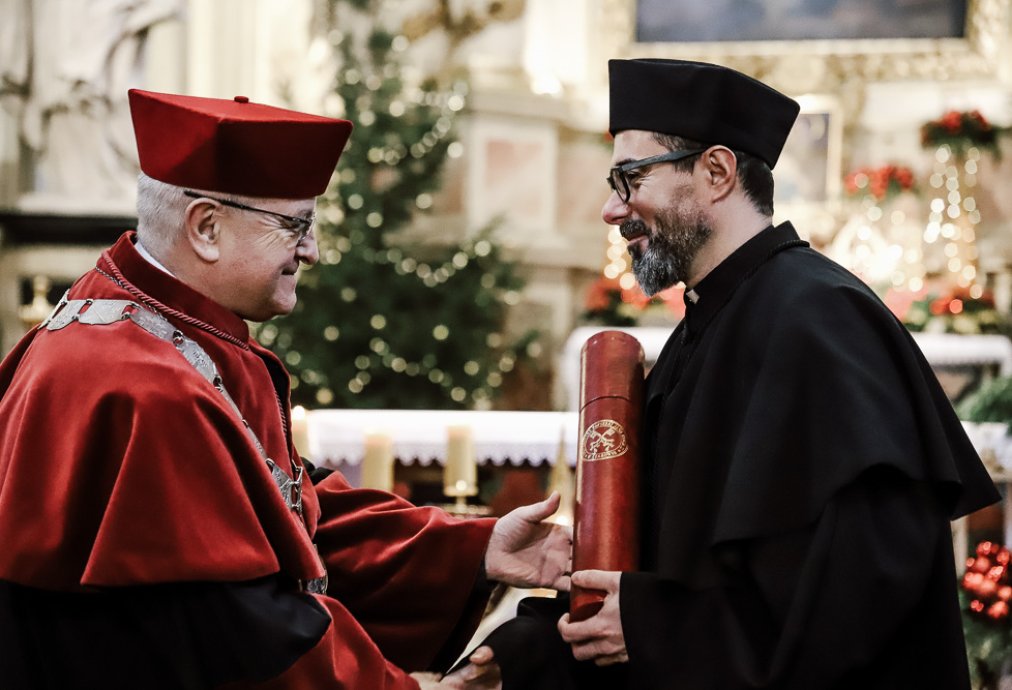 ks. dr Łukasz Piórkowski i ks. prof. dr hab. Antoni Świerczek.