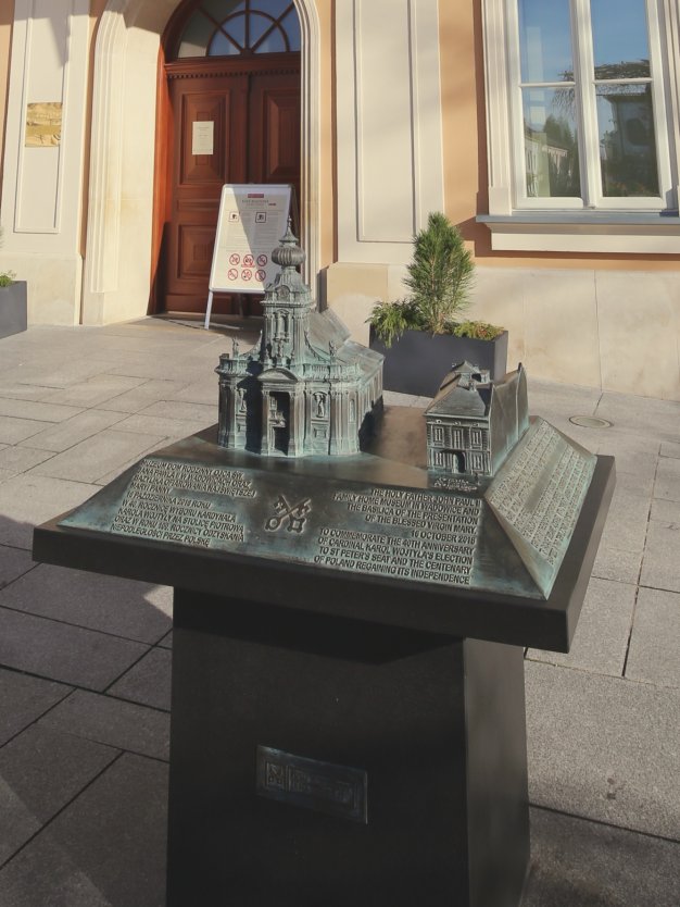 Makieta Muzeum Dom Rodzinny Ojca Świętego Jana Pawła II w Wadowicach i Bazyliki Ofiarowania NMP